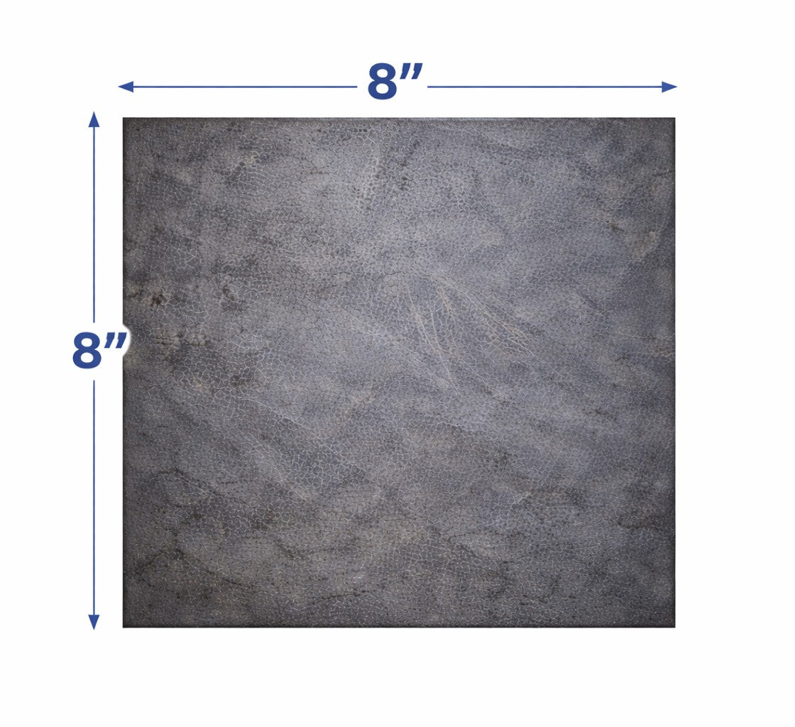 8" × 8" — 1/4" Steel Plate (1/2" Radius Corners)