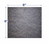 8" × 8" — 1/4" Steel Plate (1/2" Radius Corners)